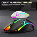 LIMEIDE S1 Wired 3 Keys Mouse Colorful Lighting Gaming and Office For Microsoft Windows and Apple IOS System. 