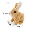 1pc Electronic Plush Rabbit Toys Robot Bunny Walking Jumping Running Animal Shake Ears Cute Electric Pet for Kids Birthday Gifts. 