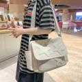 Trendy Star Pattern Crossbody Shoulder Bag Y2k College Vintage Messenger Bag  Large Capacity Women Shopping Commuter Bag. 