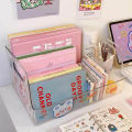 Table Bookshelf Storage Box Items Student Tools Organizer Desktop Transparent Acrylic Book Stand. 