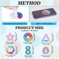 48PCS 6 Styles Fidget Tactile Rough Textured Strips Reusable Sensory Strips for Anxiety Sensory Stickers. 