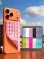 1-4pcs Silicone Adhesive Phone Holder, Non-Slip Silicone Sticky Phone Stand, Phone Case Holder, Hands-Free Phone Accessory, Selfie And Video Shooting Stand, Multi-Functional Phone Accessory, Suitable For All Models. 