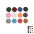 6 / 12 Pcs Set - Multicolor Loose Pigment Sparkling Dust Glitter Powder Eyeshadow - Mix 6 / 12 Color Shiny Shimmer Eye Shadow Palette Kit Dusty Makeup. 