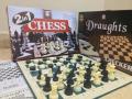 2in1 Chess & Checkers Board Game Heavy Laminated Board Draughts And Chess Board Game. 