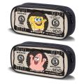 SpongeBob SquarePants pencil case large capacity creative stationery box stationery bag pencil case dollar trend elementary school students high school junior high school students girls junior high school boys boys boys pencil case girls cute. 