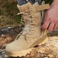 Delta and swat high quality army commando leather shoes Khaaki camel Shoes Commando Trekking Boots [black and brown] for men & boys. 