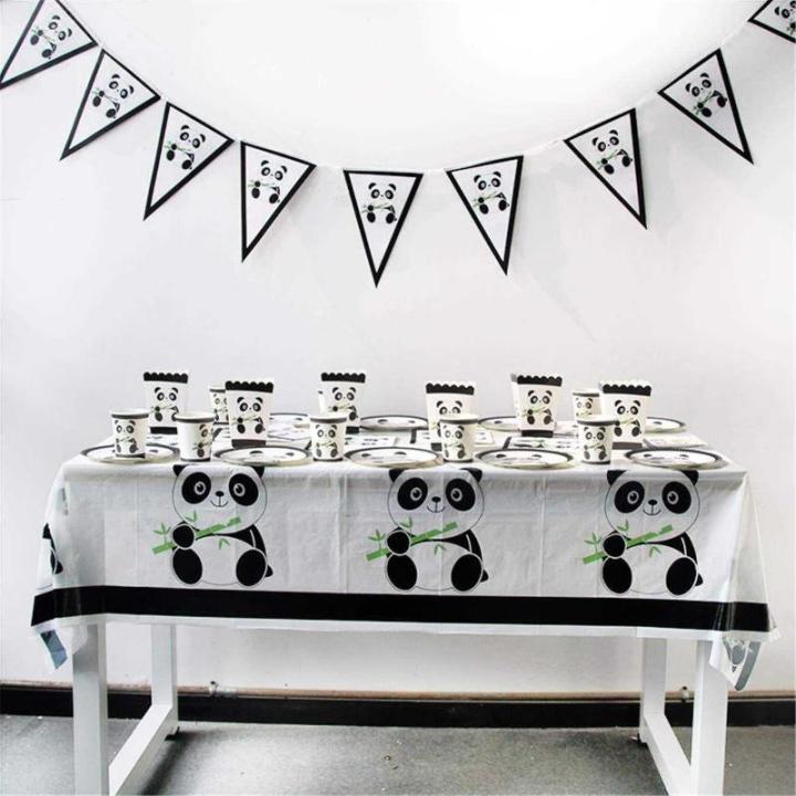 PANDA THEME TABLECOVER ( 108 CM X 180 CM )