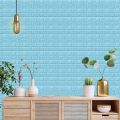3D Brick Wall Sticker Wallpaper for Walls - PVC Textured PE Foam Self Adhesive 3D effect Wall Panel for Home Decoration - Peel & Stick Waterproof Wall Papers Sheets - 3D Brick Tiles for Living Room Bedroom Background Wall Decor (77x70cm) - Multi. 