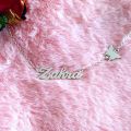 Pure Silver / Chandi, 925 Silver Name Pendant, Single Name Necklace For Girls, Personalized/Customized Design and Name,Single Name Pendant Lockets , Name Lockets For Girls, Name Jewellery, Name Necklace, Name Jewellery for Women/Men. 
