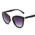 【beauty code】Vintage Cat Eye Sunglasses Women y Ladies Clear Eyewear Metal Frame Sun Glasses Fashion Female YJHH0167. 