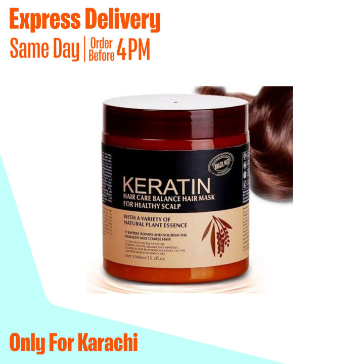 Keratin Hair Care Balance Keratin Hair Mask & Keratin Hair Treatment for Healthy Scalp 1000 ml