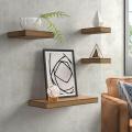 Set of 4 Pure Wood Floating Wall Shelf. 