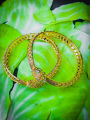 Girls Fashionable Artificial Gold Bangles-Fancy Design kangan 2 pieces. 
