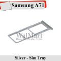 Samsung Galaxy A71 SIM Tray Sim Jacket Sim Slot Sim Door For Samsung Galaxy A71 - Silver. 