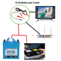 12 Volt Dc Battery Clip To 12 Volt Dc Pin Jack Cable 3 meter Wire - Dc Power jack. 