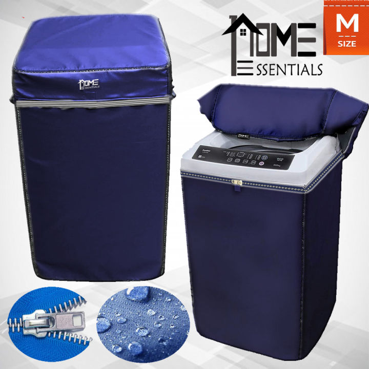 100% Waterproof Washing Machine Cover -Top Loader Automatic / Semi Auto Single Bowl All Brands Supported Durable Oxford Polyester - Washer and Dryer Covers for Sheds, Garages, Balcony, BLUE