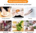 Disposable Clear Plastic Polyethylene Work Gloves Industrial Clear for Cooking, Cleaning ,Food Handling, Hair Coloring, Dishwashing (100 Pieces) - High Density Polyethylene Food Service Gloves for Personal Use. 