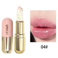 Soft Jelly Lipstick Color Changing Glossy Hydrating Moisturizing Glitter Lipstick Sparkling Sequins Turning Red Shade Lip Balm. 