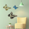 Livecity Butterfly Metal Ornament Beautiful Decorative Stable Metal Butterfly Wall Decor Art Sculpture Hanging Ornament for Outdoor. 
