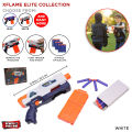 XFlame Elite Collection, Warrior Nerf Toy_Gunn 10 Darts Capacity With Removable Magazine, Rapid Fire_ Sports Shooting_ Practice Nstrike_Gunn For Kids, Enjoy Space Wars_ Strike Foam Blasters Activity For Kid Teenagers & Children Toys Best Gift Girl & Boys. 