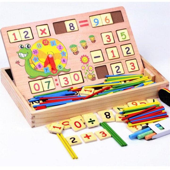 Wooden Multi functional Digital Box Montessori Educational Kids Toys Learning Education Math Toy Mathematics Toy for Children