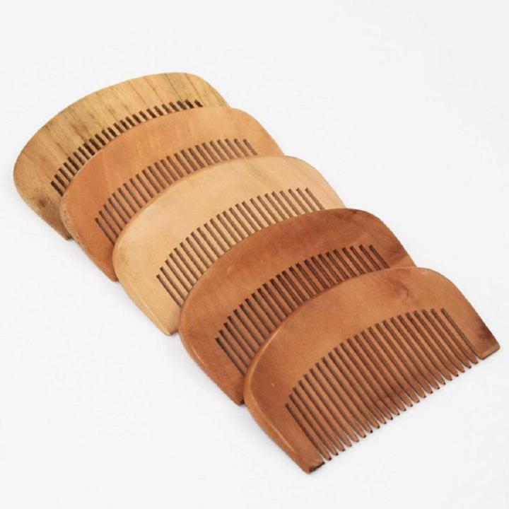 Anti-static Wooden comb Handcrafted Engraved 9cm * 5cm * 1cm Beard comb Wooden Peach wood comb for Hair styling Beard grooming