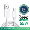 Oppo USB A to Type C Supper vooc Charging Cable | Oppo Type C Cable | Oppo 33W /65w/80w Vooc Charging Type C Cable for Oppo Reno 2,3,4,5,6,7,8, Find N, A74, A95, A96, A76, A57e, A77, F19, F19s, F21 Pro, F21S Pro, K10, K10 5G & Many other Devices.. 