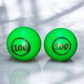 Pack of 6 Cricket Practice Anda Plastic Ball (40g, 60g, 80g, 100g). 