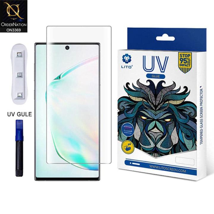 UV Lito full glue glass Tempered 3D Screen Protector For S22 Ultra