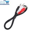 3.5mm Jack To 2 RCA Audio Cables 3.5 Male To RCA Male Aux Cable For Laptop TV DVD Amplifier. 