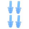 TWEXQNY 2 Pair Swimming Dive Flexible Silicone Ear Plugs Earplug Blue. 