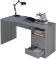 Arqam.B Computer Desk with Drawers,computer table ,Study table , Computer desk , Grey (To be costomize). 