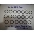 20 Pcs O-Ring 23X2.5 - Inner Dia:23mm X Thickness:2.5mm and Outer Diameter: 28mm ORing. 