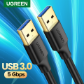 UGREEN USB 3.0 A to A Cable Type A Male to Male Cable Cord for Data Transfer Hard Drive Enclosures, Printers, Cameras. 