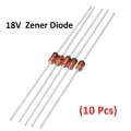 10 Pcs- zener diode 18V zener 1N4746A. 