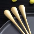 Set of 6 - Gold Dinner Spoon  Stainless Steel  Mirror Polished Stainless Steel Spoons, Gold Soup Spoons Silverware, Golden Soup Spoon Table Spoon Set Sturdy Easy To Clean, Dishwasher Safe. 