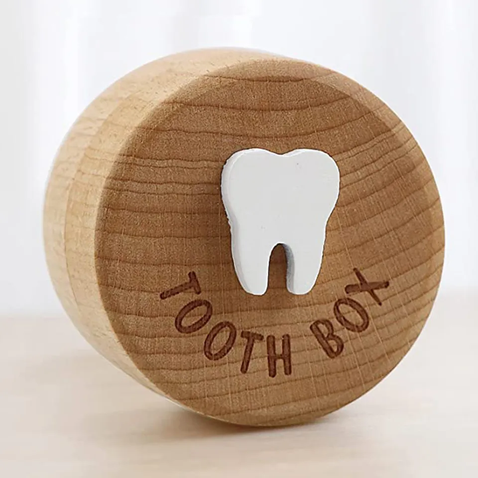 Tooth Wooden Box Wooden Baby Tooth Keepsake Box Round Small Heavy Duty Lost  Tooth Storage Container for Boys Girls Perfect Birthday or Baby Shower Gift  Buy Tooth Storage Box | Daraz.pk