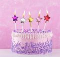 Heart Shaped Cake Candles Pack in Multi Colors For Birthday - Anniversary Cake Decoration. 