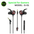 Universal in Ear Wired HEAVY BASS Earphones MOBILE EARPHONE 3.5MM STEREO EARPHONE wired Gaming Earphones - in-ear Wired Lightweight Earbuds - Gaming Headphones with Detachable Mic Mobile Phone and Laptop, PC. 
