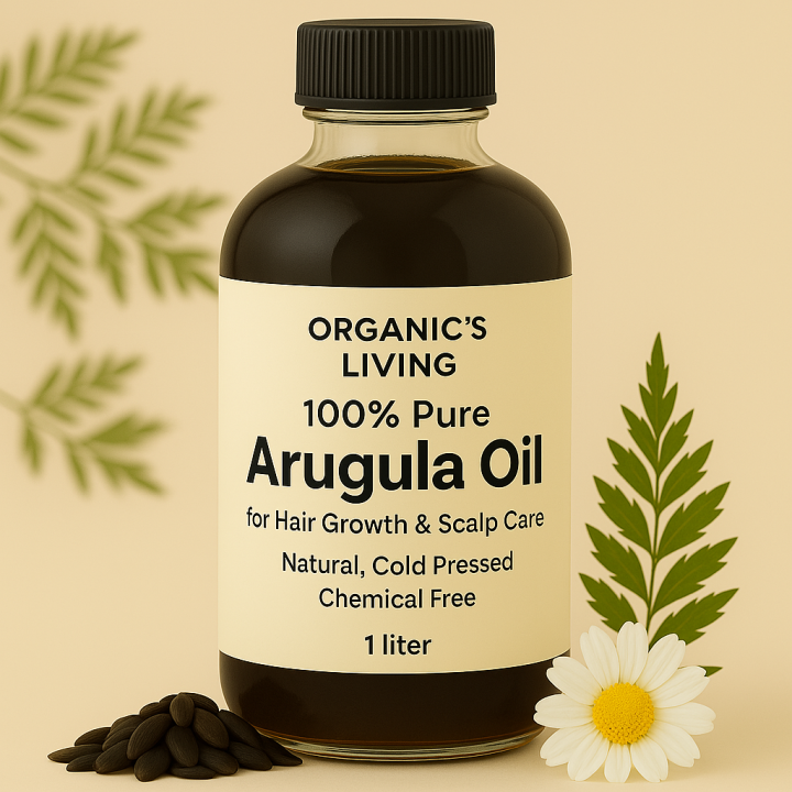 Organic's Living® 100% Pure Arugula Oil (Tara Meera ka Tail) for Hair Growth & Scalp Health – Cold Pressed, Organic, Natural & Edible