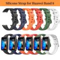 Silicone Watch Band Strap For Huawei Band 8 & Honor Band 8 (Not for Band 6, 7 or Watch Fit). 