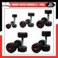 Pair of 1kg 2kg 3kg 4kg 5kg 6kg 8kg 10kg 12kg 15kg Rubber Coated Dumbbell Fitness Home Gym Home Exercise Dumbell. 