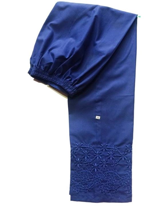 Fashion%20Cotton%20Trousers%20for%20Women%20and%20girls%20Blue%20Colored%20Embroidered%20Medium%20Size%20Cotton%20Trousers%20Bottom%20Embroidery%20Fashion%20Cotton%20Trousers%20for%20Women%20and%20Girls%20-%20Image%205