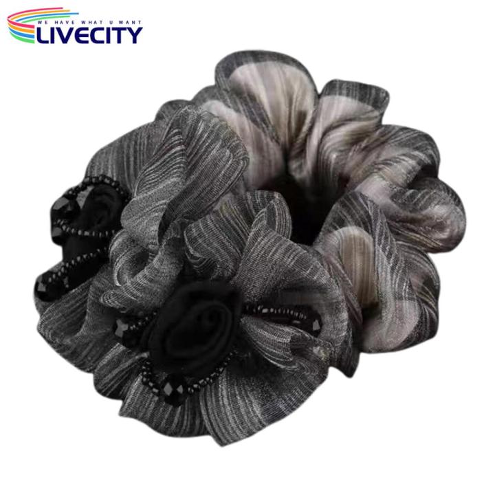 Ponytail Holder Soft Fabric Long-lasting Ponytail Holder