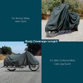 Motorcycle Cover Bike Cover Waterproof Universal Dustproof Protective Motorbike Top Rain Cover for 70cc and 125cc Classic Models. 