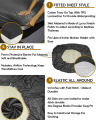 Waterproof Mattress Cover  King Sized Mattress Protector Anti Slip Double Bed Fitted Bed Sheet  Narmo Gudaz. 