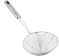 Stainless Steel Long Handle Round Mesh Strainer Drainer Sifter Colander Spoon Kitchen Tool. 