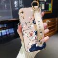YIWESAN For Huawei Y6 Pro 2019 Case With Wristband New Design Phone Case For Girl Women Thin Pattern Fashion Astronaut Shockproof Plating Silicone Casing Full Cover SoftCase Protection Cases. 