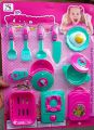 Unique Kitchen Set Best Gift for Your Baby Girl in Black and Red colour, and Pink and colour Toy Kitchen Set. 