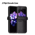 Whitestone Dome [Escudo Phone Case] for Samsung Galaxy Flip 5 – Black. 